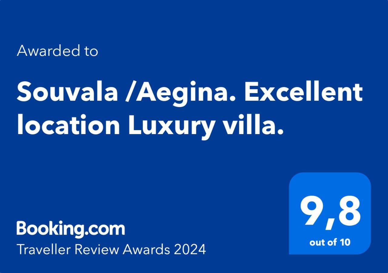 Souvala /Aegina. Excellent Location Luxury Villa. Vathí Eksteriør billede