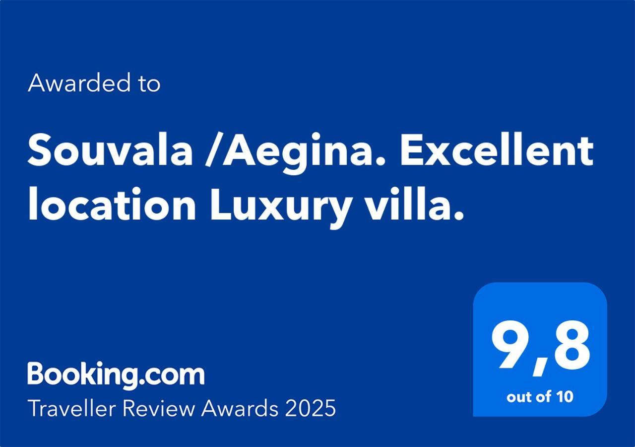 Souvala /Aegina. Excellent Location Luxury Villa. Vathí Eksteriør billede